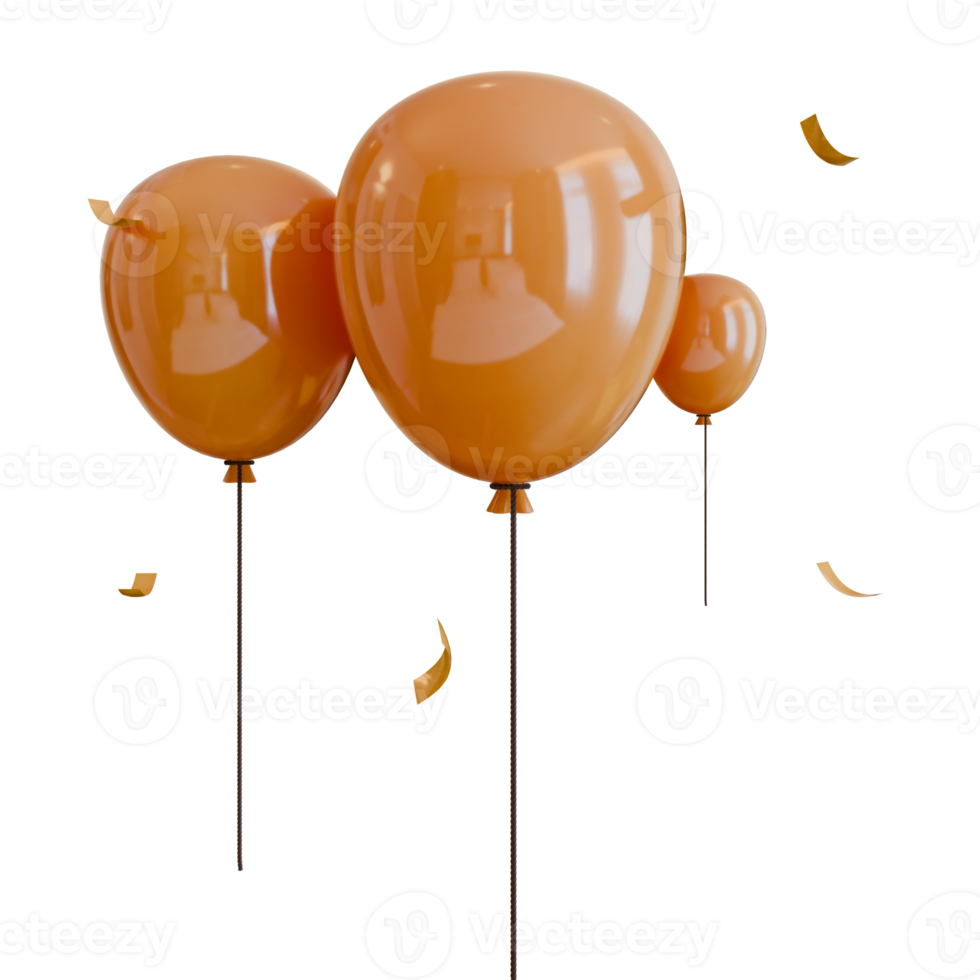 PNG Balloon 3D Rendering