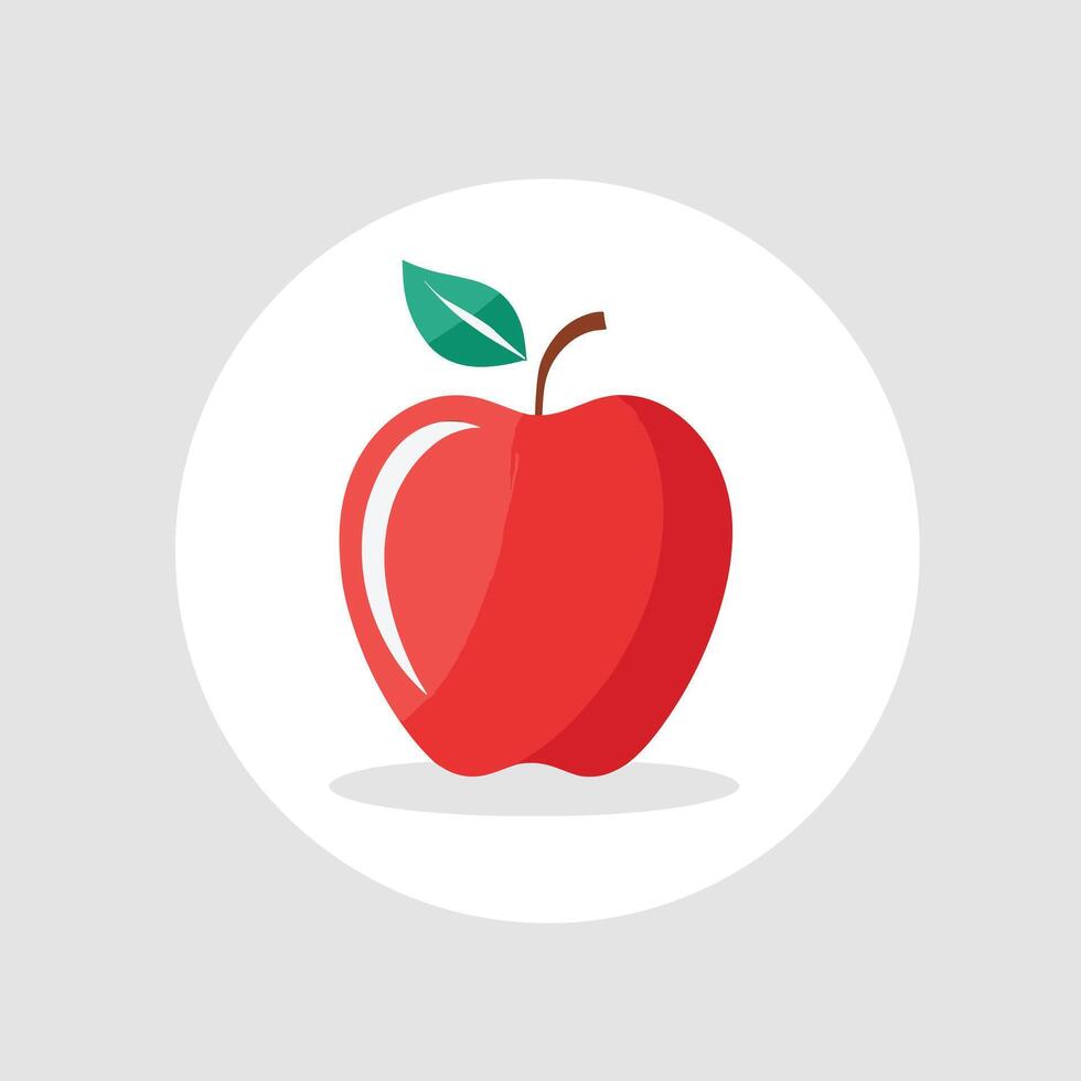 manzana icono logo acortar Arte vector ilustración