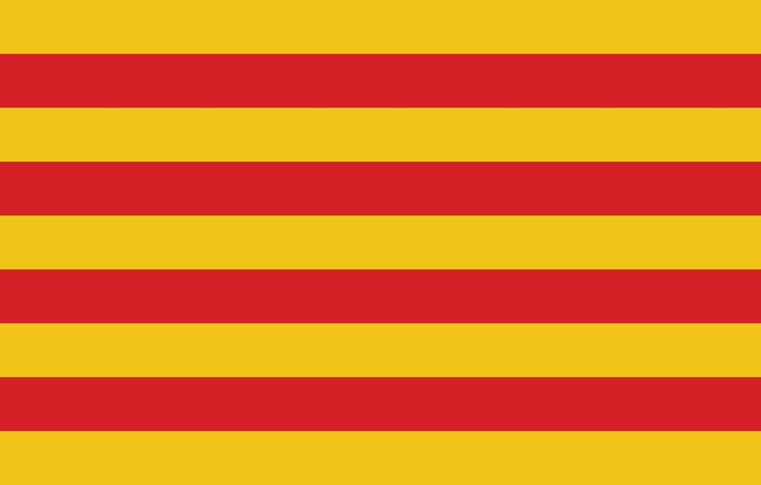 Cataluña bandera . bandera de Cataluña vector aislado en blanco antecedentes