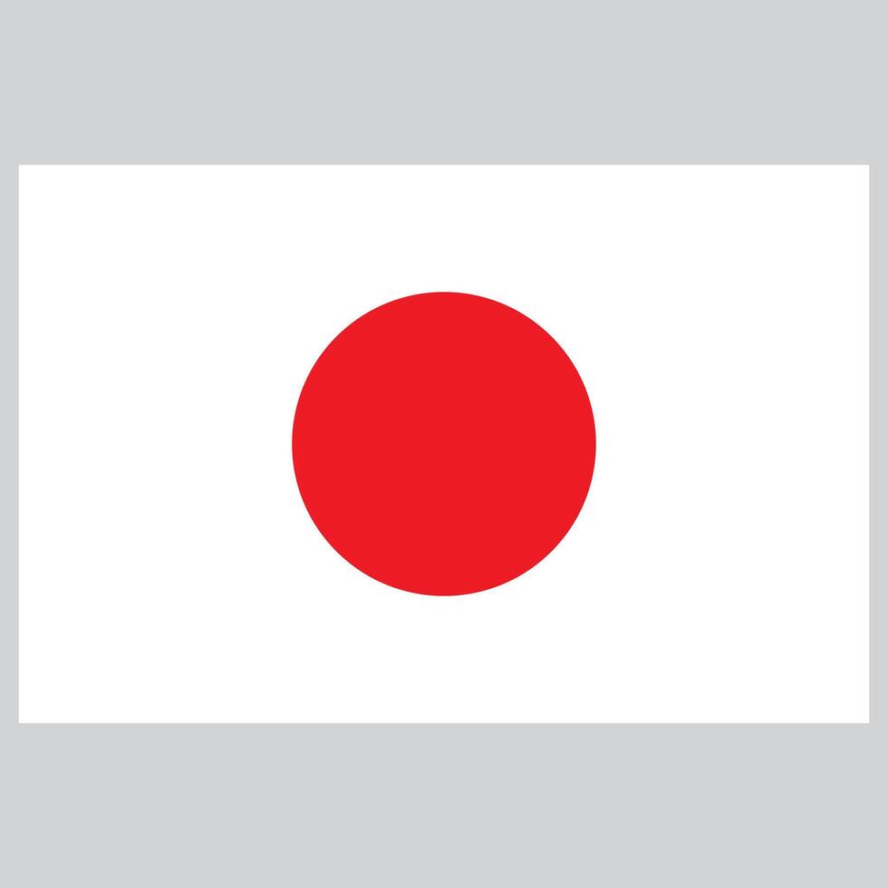 Japan flag . National Japanese flag vector . Flag of Japan