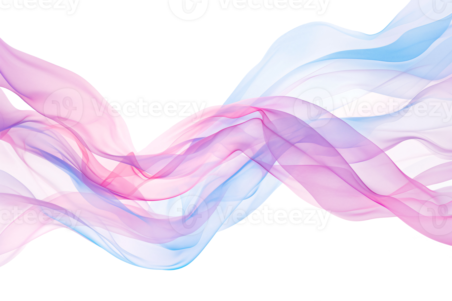 AI Generated A pink and blue abstract background featuring flowing fabric. png