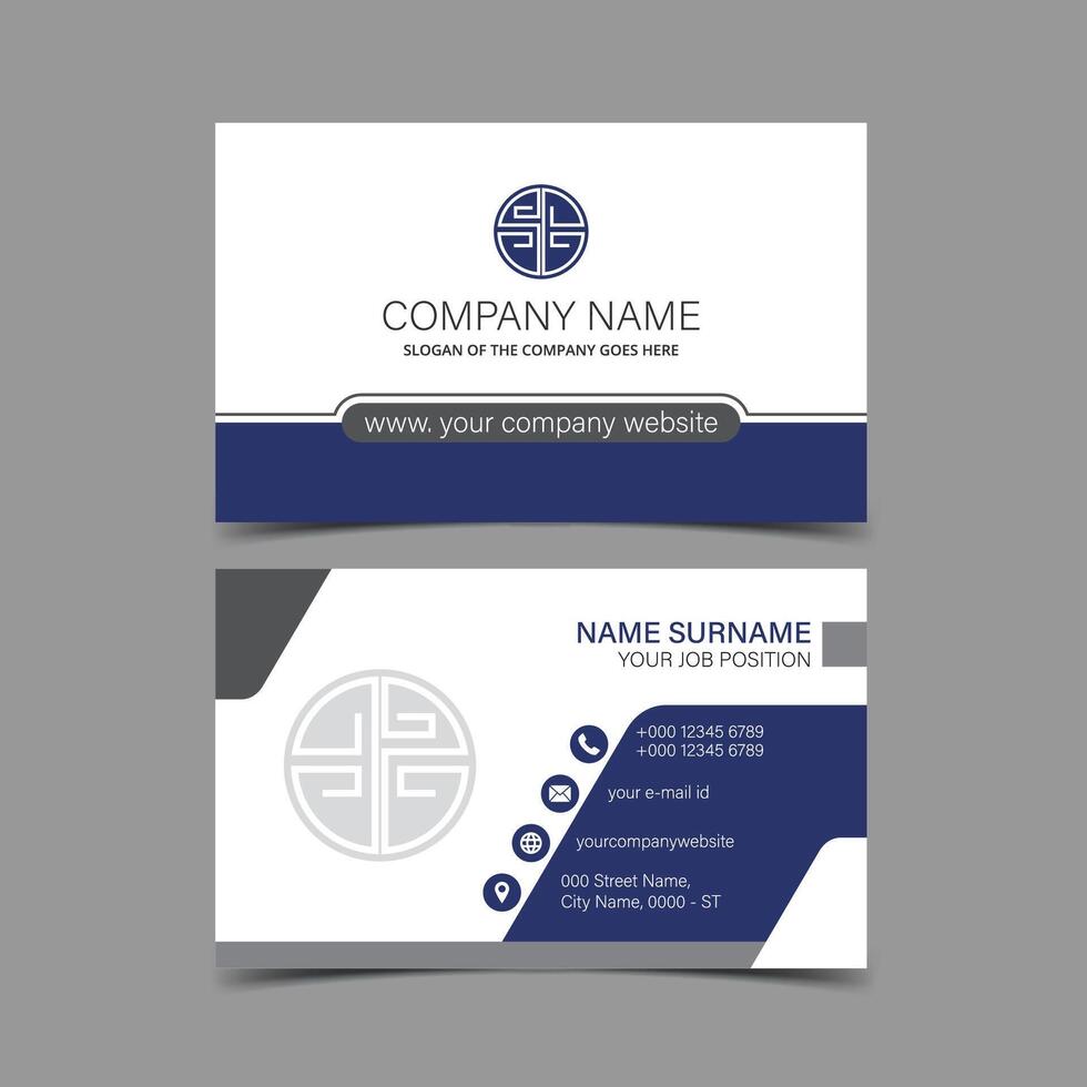 Professional and Creative Business Card Template vector