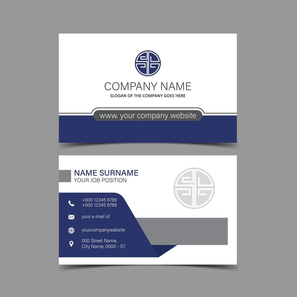 Professional and Creative Business Card Template vector