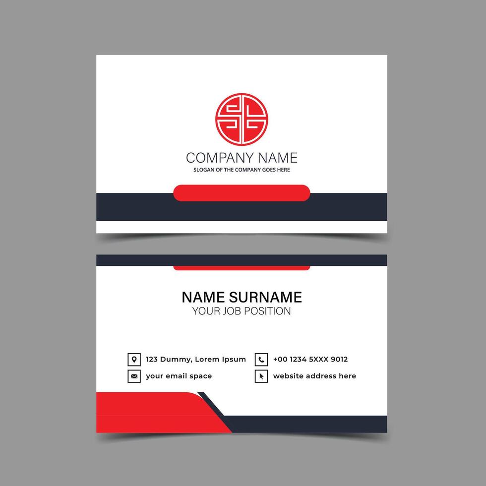 Professional and Creative Business Card Template vector