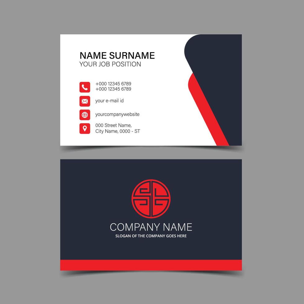Professional and Creative Business Card Template vector