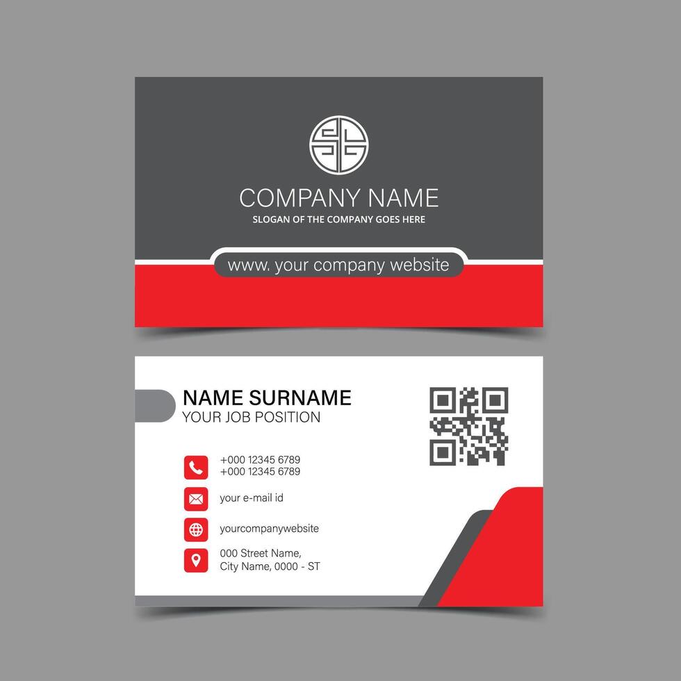 Professional and Creative Business Card Template vector