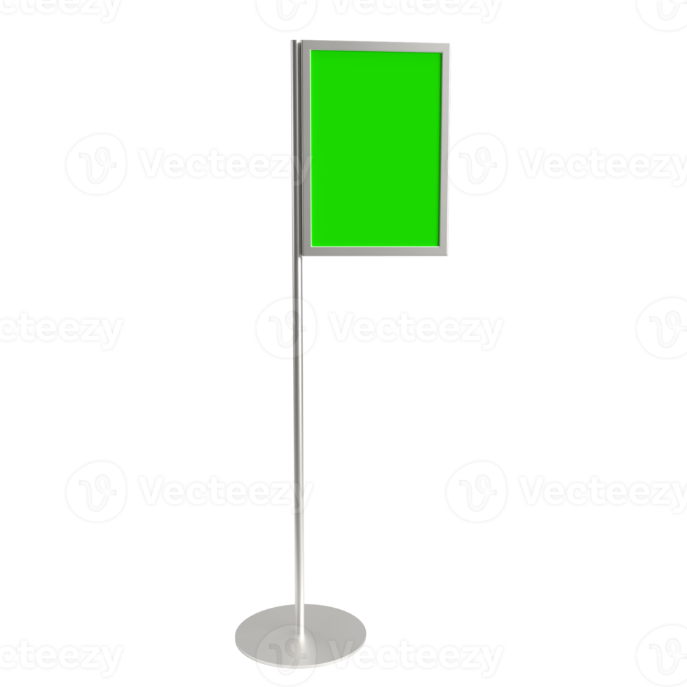 The Blank board for advertising or promotion concept 3d rendering. png
