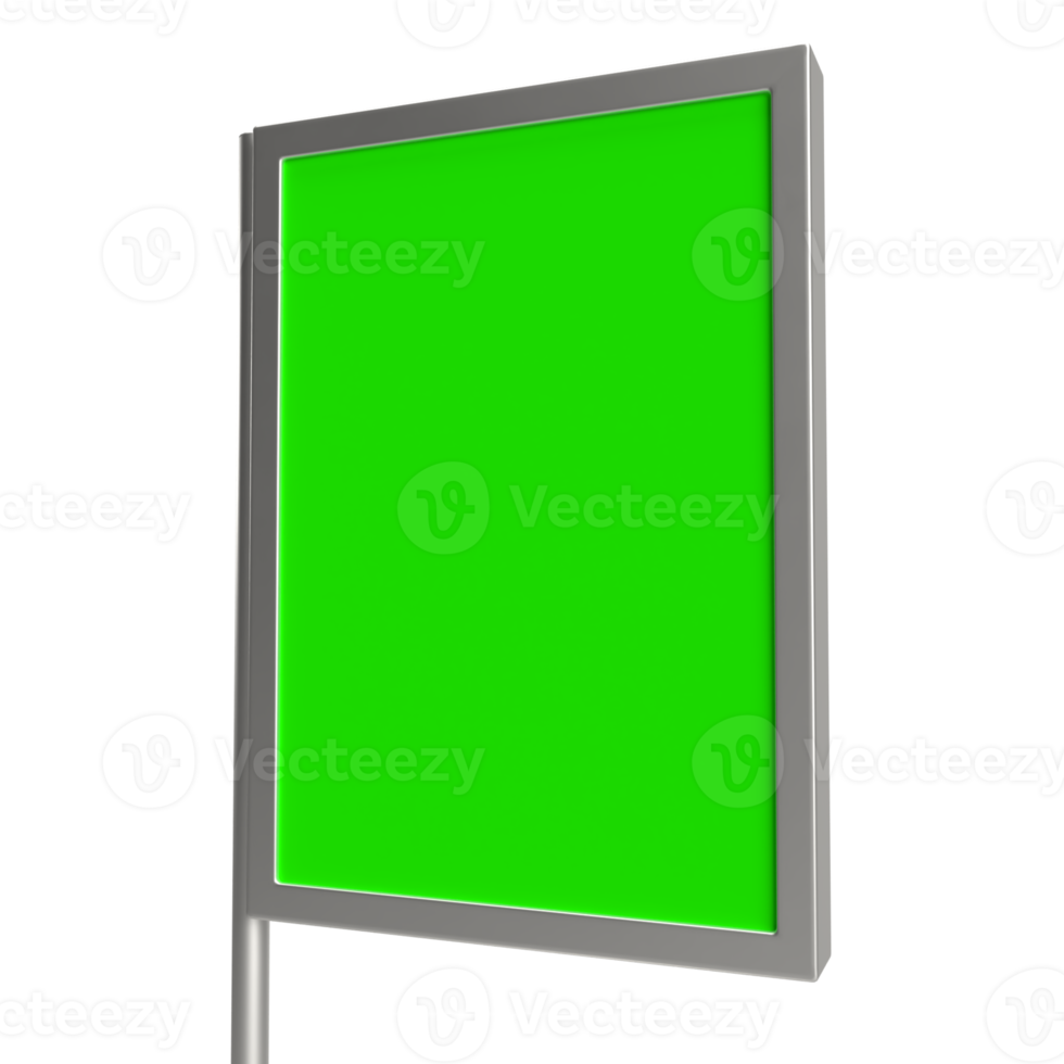 The Blank board for advertising or promotion concept 3d rendering. png