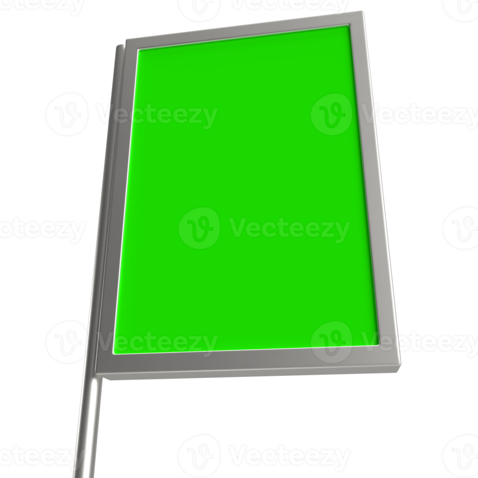 The Blank board for advertising or promotion concept 3d rendering. png