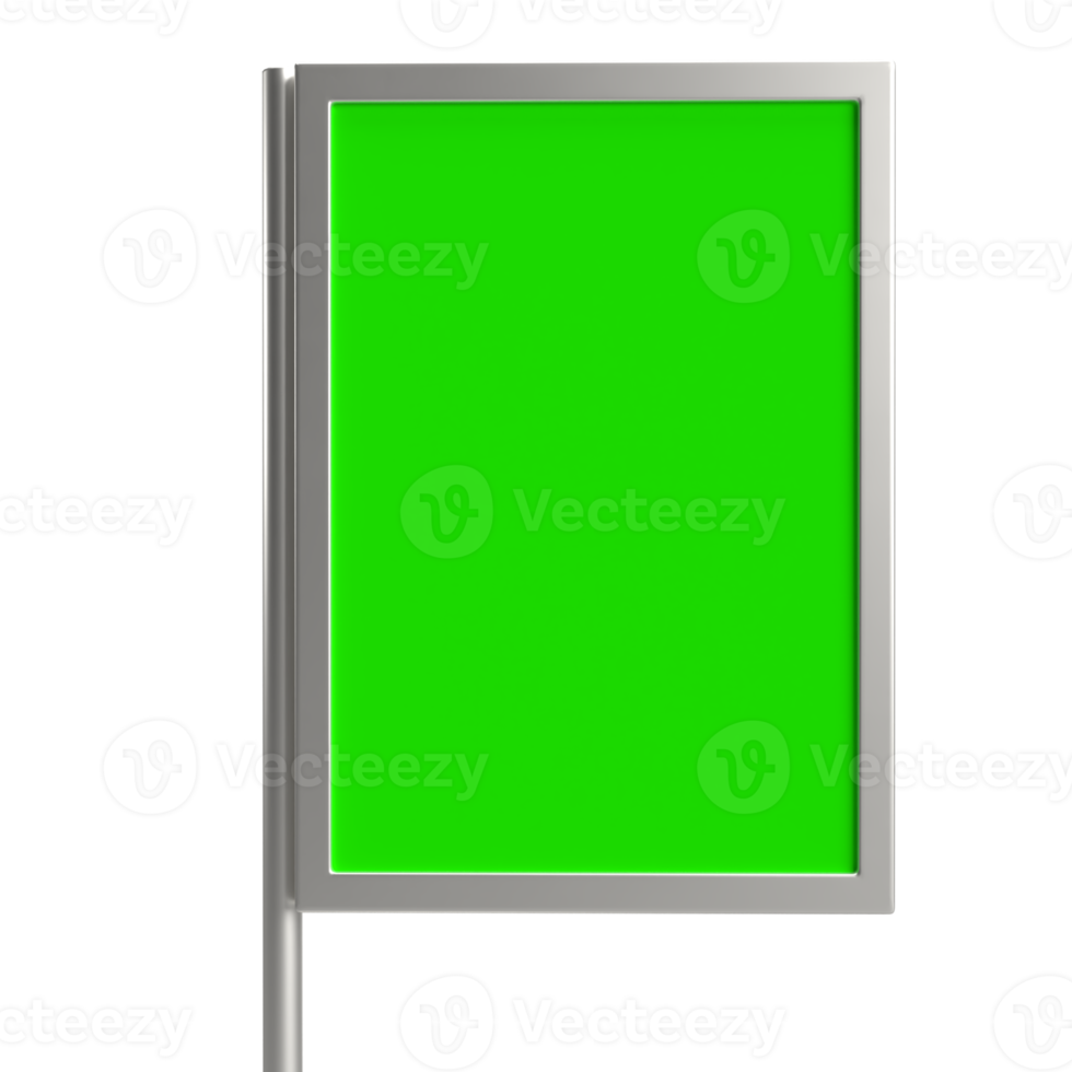 The Blank board for advertising or promotion concept 3d rendering. png
