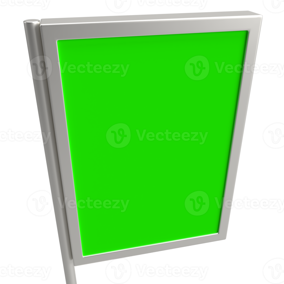 The Blank board for advertising or promotion concept 3d rendering. png