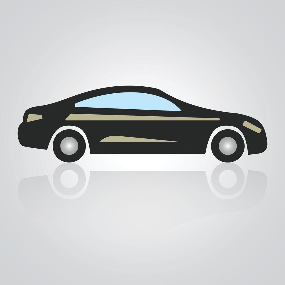 Car icons, vintage cars, unique icons, and a car logo with a silver background are also included. Vector illustration