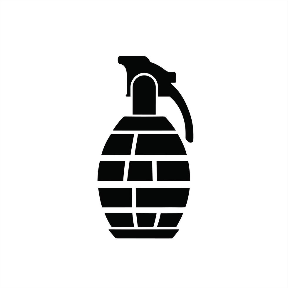 Grenade icon logo clip art vector illustration