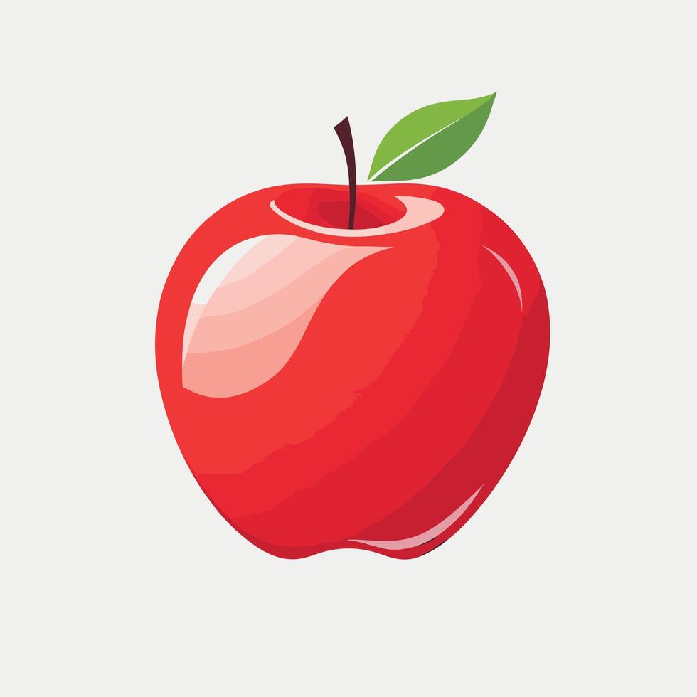 manzana icono logo acortar Arte vector ilustración