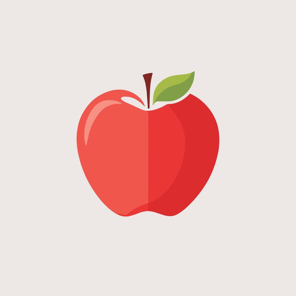 manzana icono logo acortar Arte vector ilustración