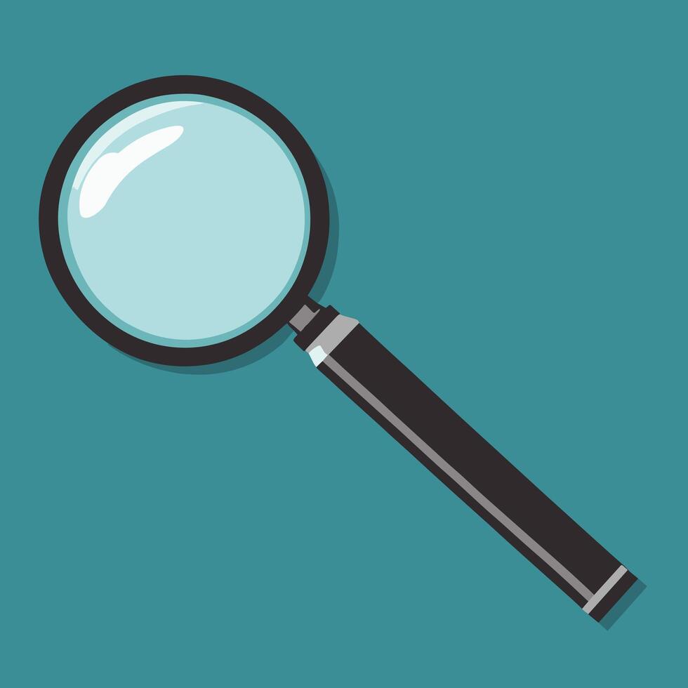 Magnifying glass icon logo clip art vector illustration