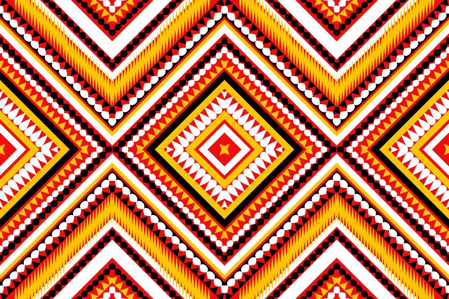 sin costura tela patrón, resumen geométrico triángulo ola zigzag ikat tribal. índigo blanco para impresión textiles, alfombras, telas vector