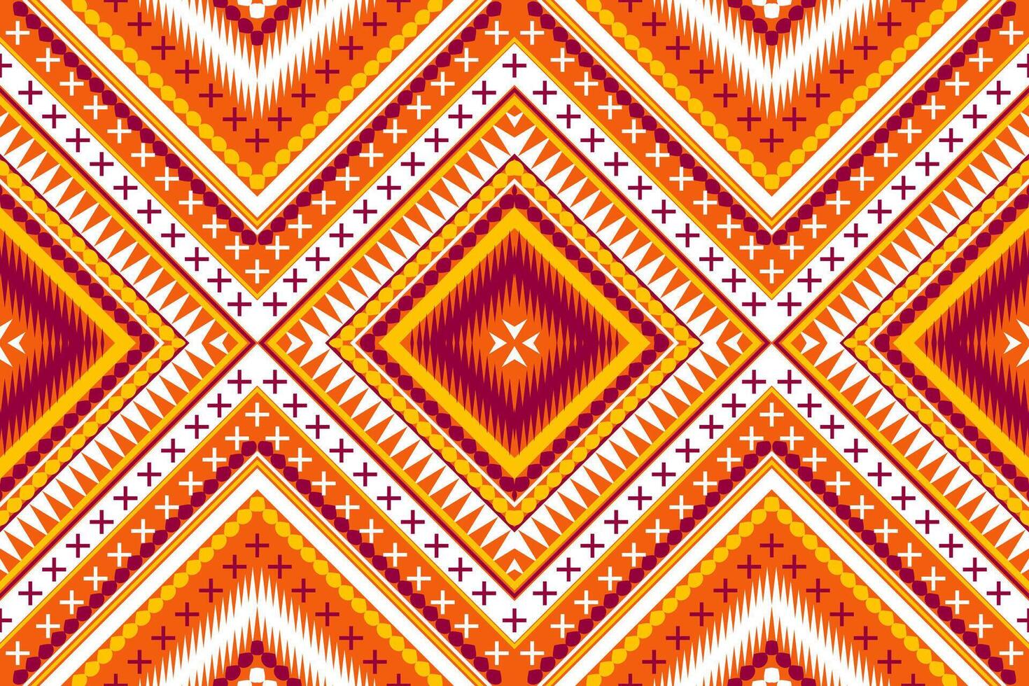 sin costura tela patrón, resumen geométrico triángulo ola zigzag ikat tribal. índigo blanco para impresión textiles, alfombras, telas vector