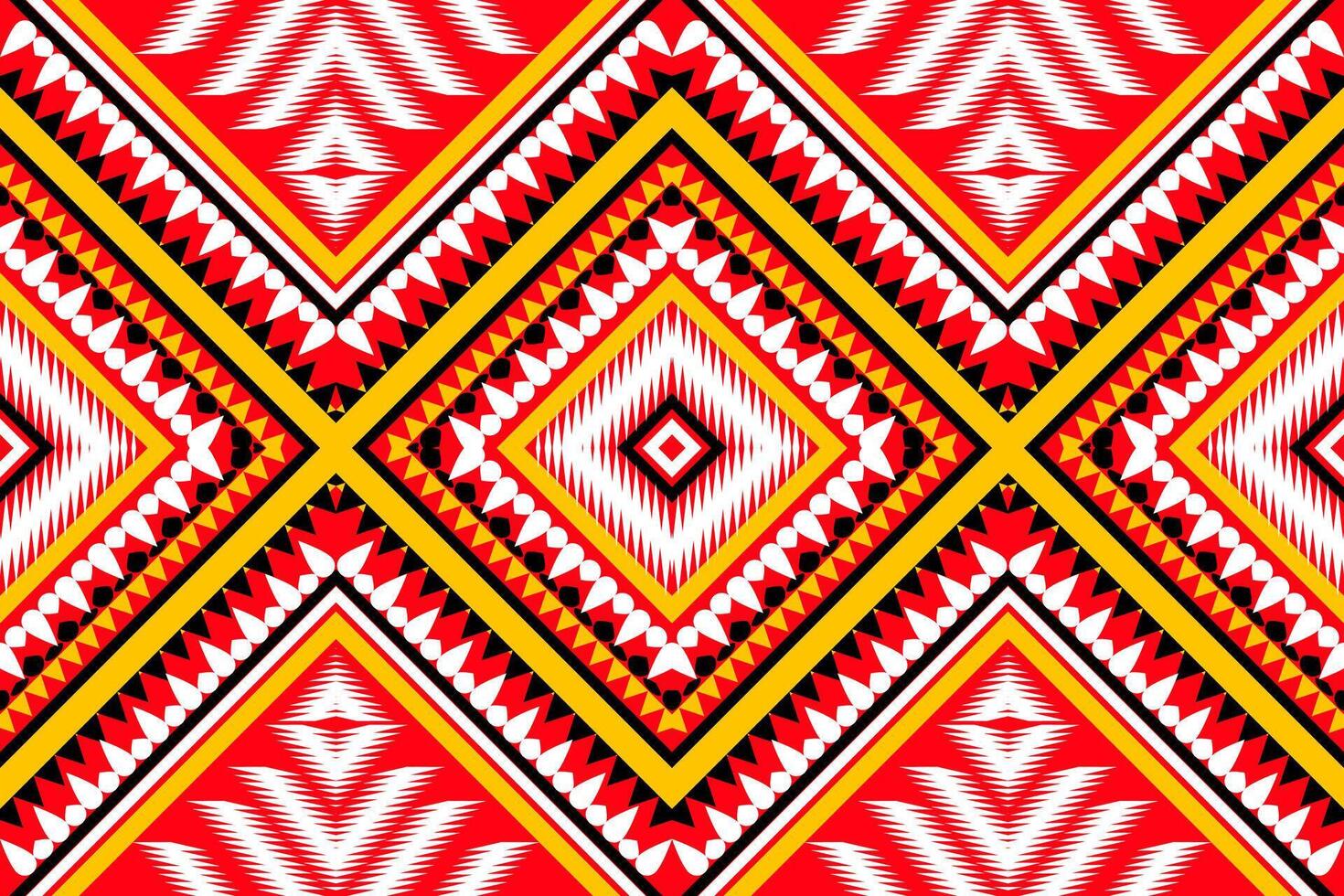 Seamless fabric pattern, abstract geometric triangle wave zigzag ikat tribal. Indigo white for print textiles, carpets, fabrics. vector