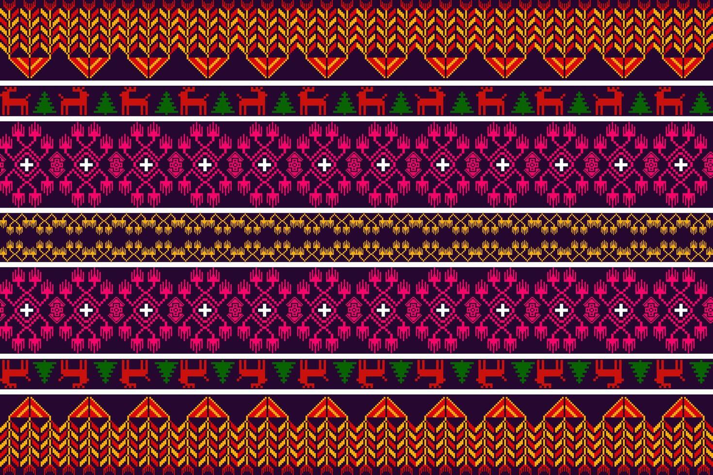 azteca tribal geométrico vector antecedentes en negro rojo amarillo blanco sin costura raya modelo. tradicional ornamento étnico estilo. diseño para textil, tela, ropa, cortina, alfombra, ornamento, envase.