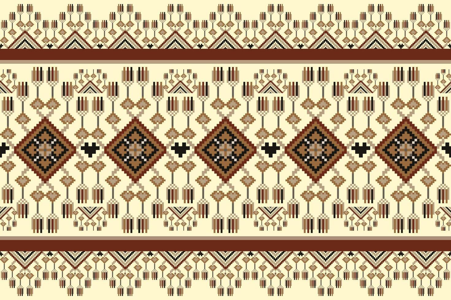 azteca tribal geométrico vector antecedentes en negro rojo amarillo blanco sin costura raya modelo. tradicional ornamento étnico estilo. diseño para textil, tela, ropa, cortina, alfombra, ornamento, envase.