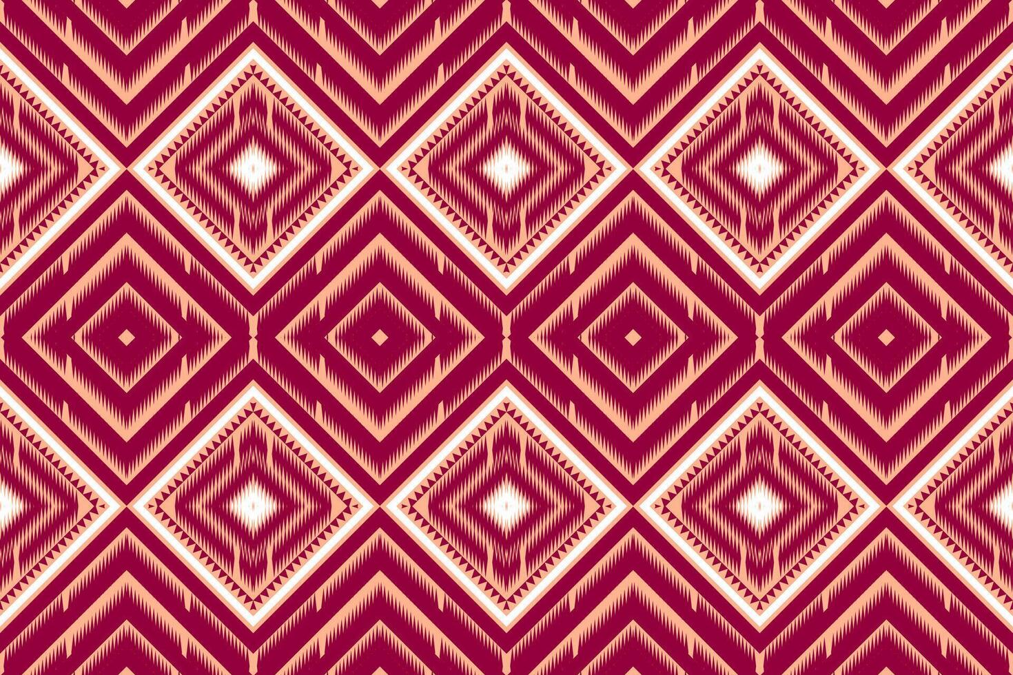 Aztec tribal geometric vector background in black red yellow white Seamless stripe pattern. Traditional ornament ethnic style. Design for textile, fabric, clothing, curtain, rug, ornament, wrapping.