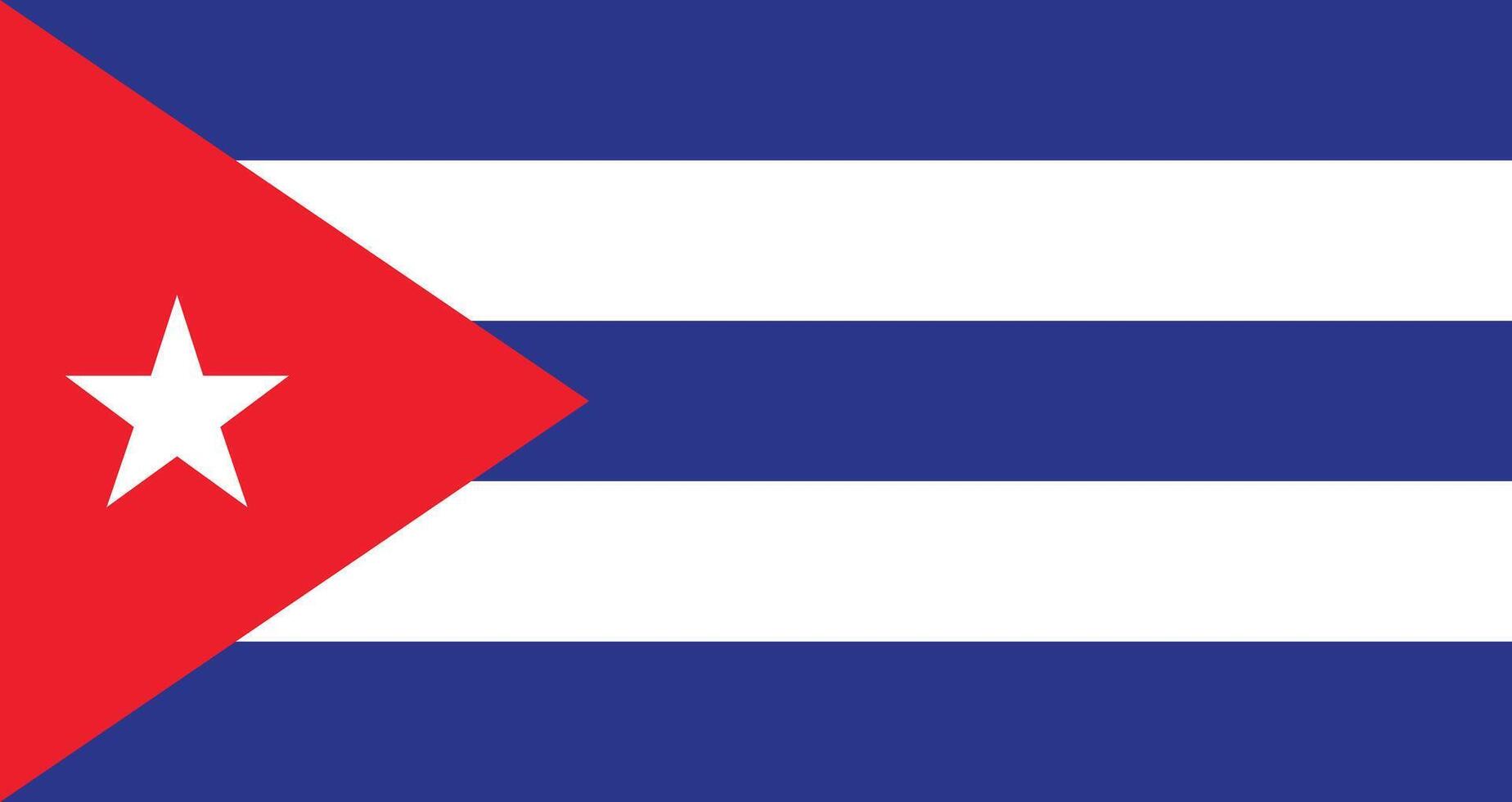 plano ilustración de Cuba nacional bandera. Cuba nacional bandera diseño. vector