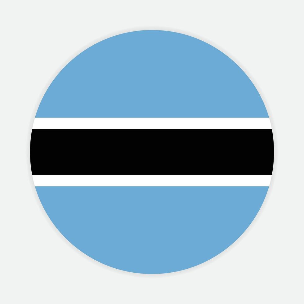 Botswana nacional bandera vector icono diseño. Botswana circulo bandera. redondo de Botswana bandera.