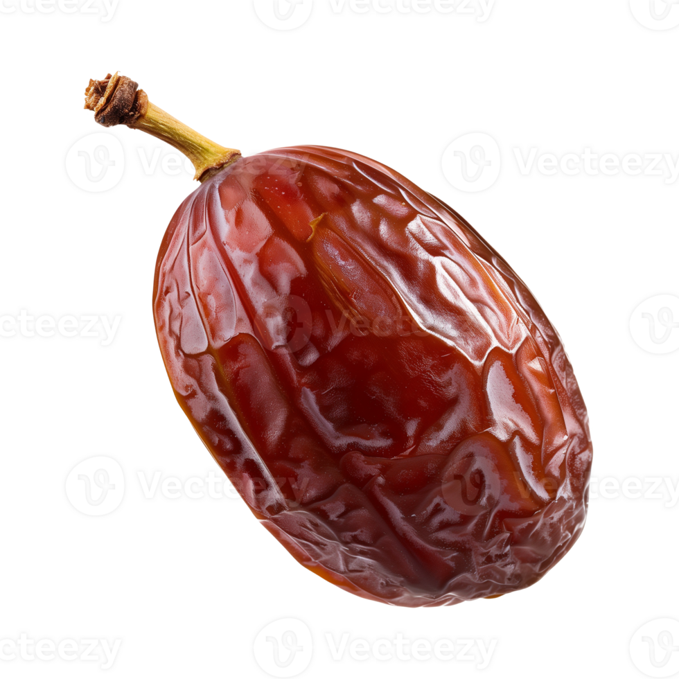 AI generated a date fruit isolated on a transparent background, PNG
