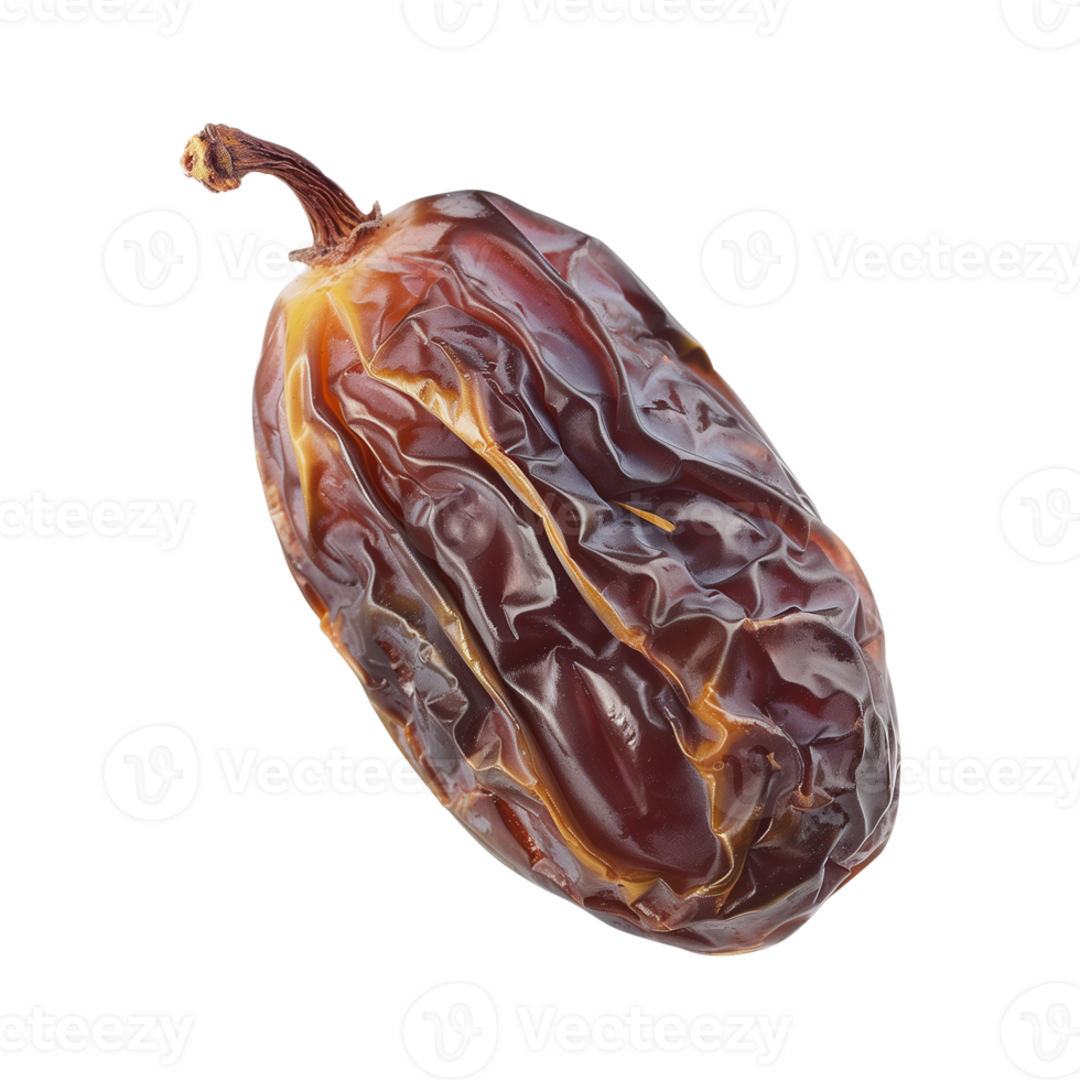 AI generated a date fruit isolated on a transparent background, PNG