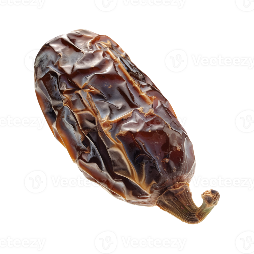 AI generated a date fruit isolated on a transparent background, PNG