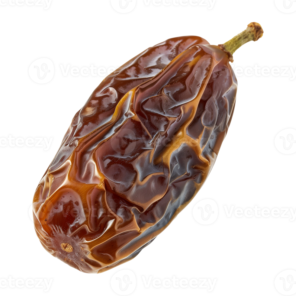 AI generated a date fruit isolated on a transparent background, PNG