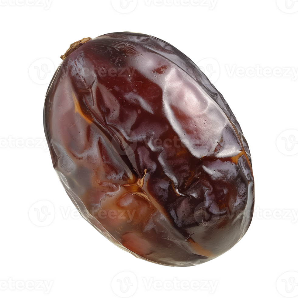 AI generated a date fruit isolated on a transparent background, PNG
