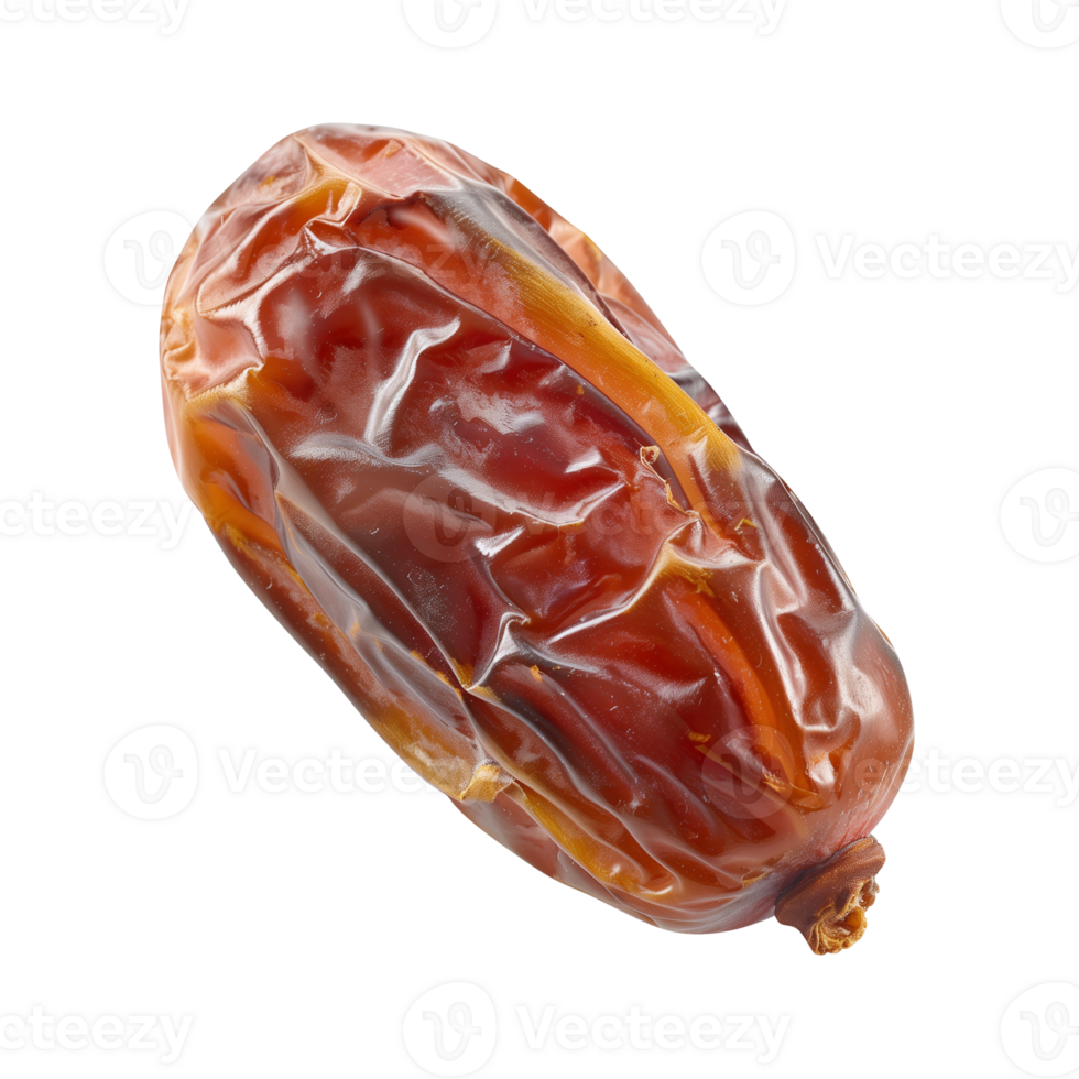 AI generated a date fruit isolated on a transparent background, PNG