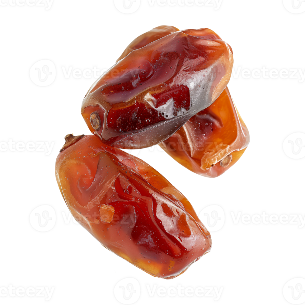 AI generated dates fruit isolated on a transparent background, PNG