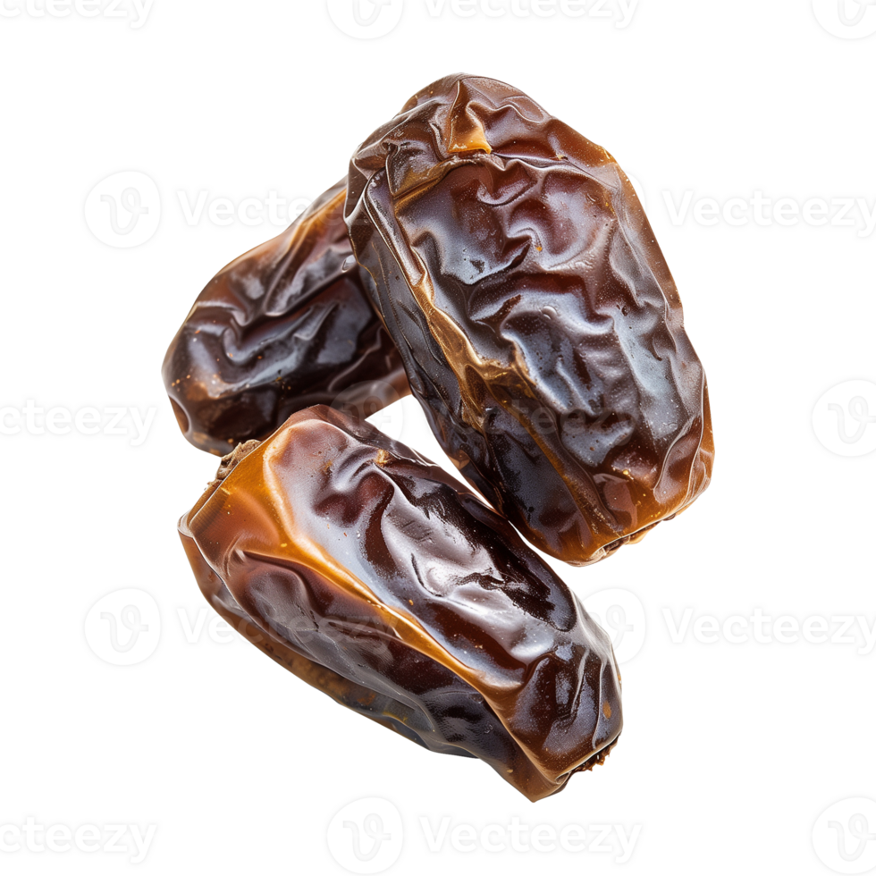 AI generated dates fruit isolated on a transparent background, PNG