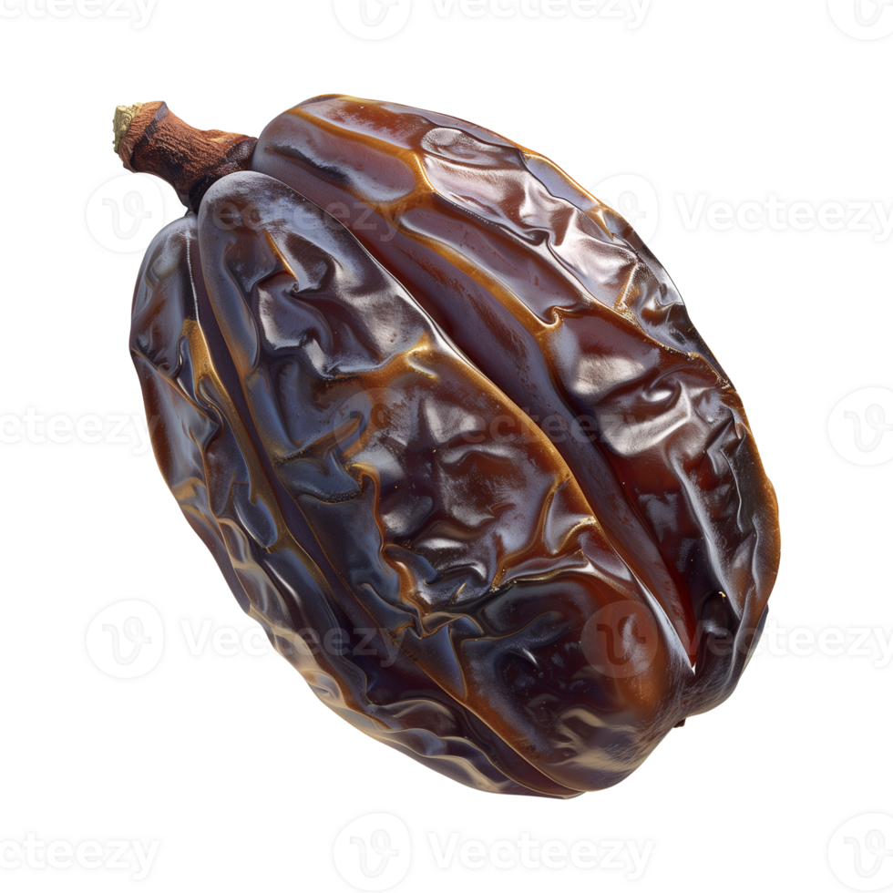 AI generated a date fruit isolated on a transparent background, PNG