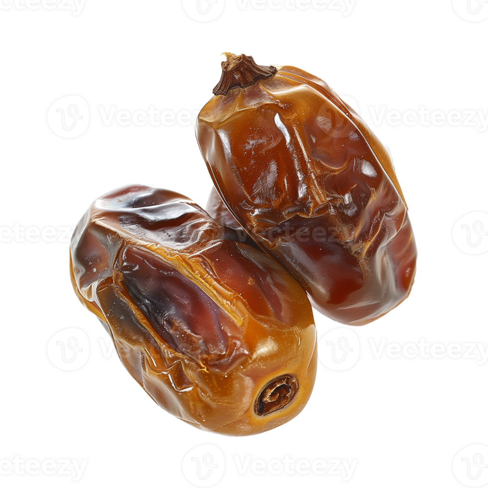 AI generated dates fruit isolated on a transparent background, PNG