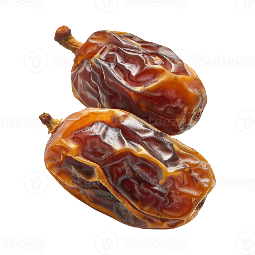 AI generated dates fruit isolated on a transparent background, PNG