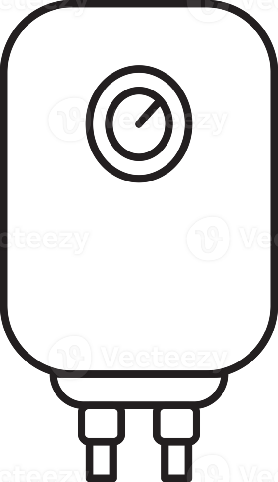 caldera agua calentador contorno icono para gráfico diseño, logo, web sitio, social medios de comunicación, móvil aplicación, ui ilustración png