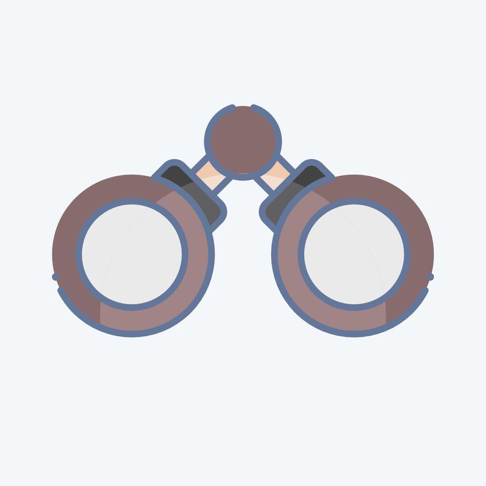 Icon Binocular. related to Military And Army symbol. doodle style. simple design illustration vector
