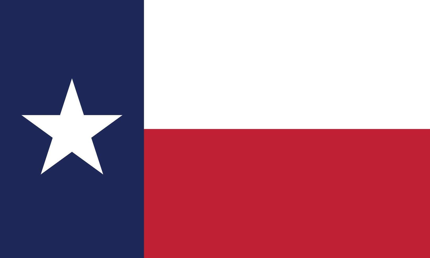 Flat Illustration of Texas state flag. Texas flag design. vector
