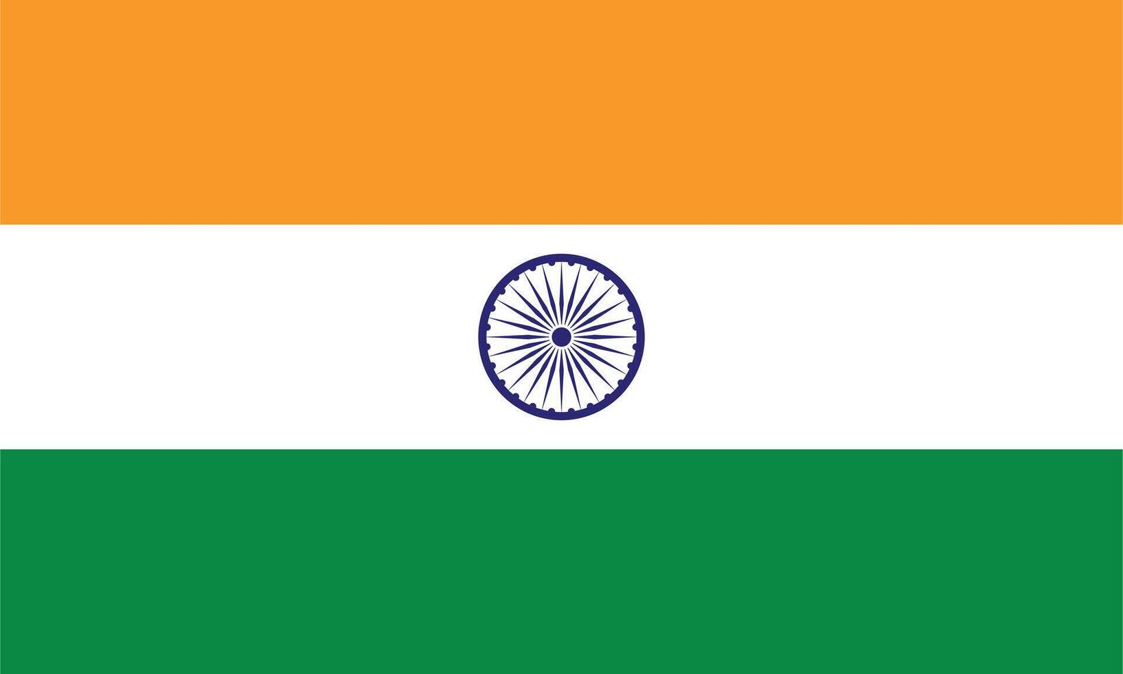 Flat Illustration of the India flag. India national flag design. vector