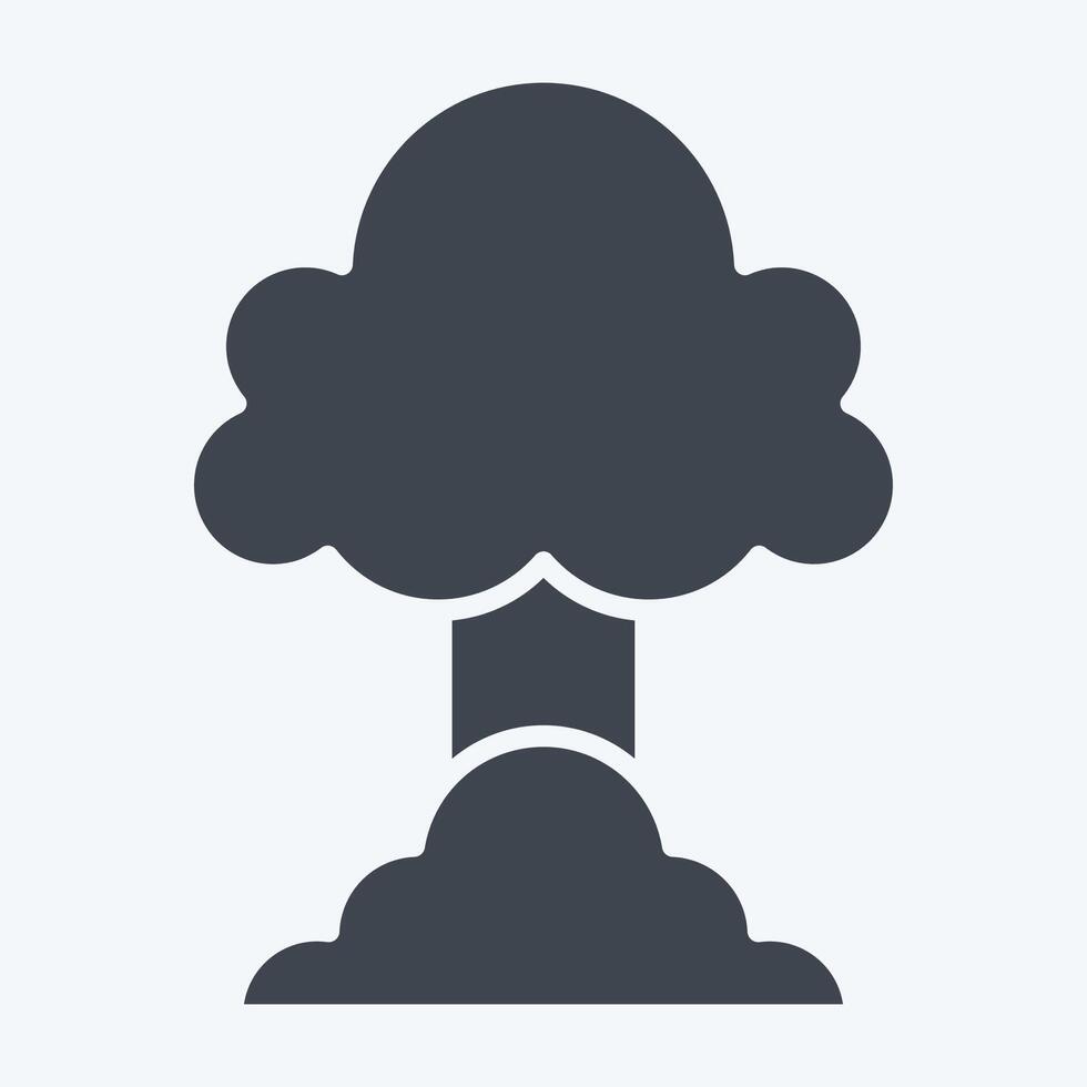 Icon Explosion. related to Military And Army symbol. glyph style. simple design illustration vector