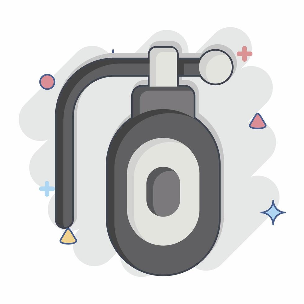 Icon Grenade. related to Military And Army symbol. comic style. simple design illustration vector