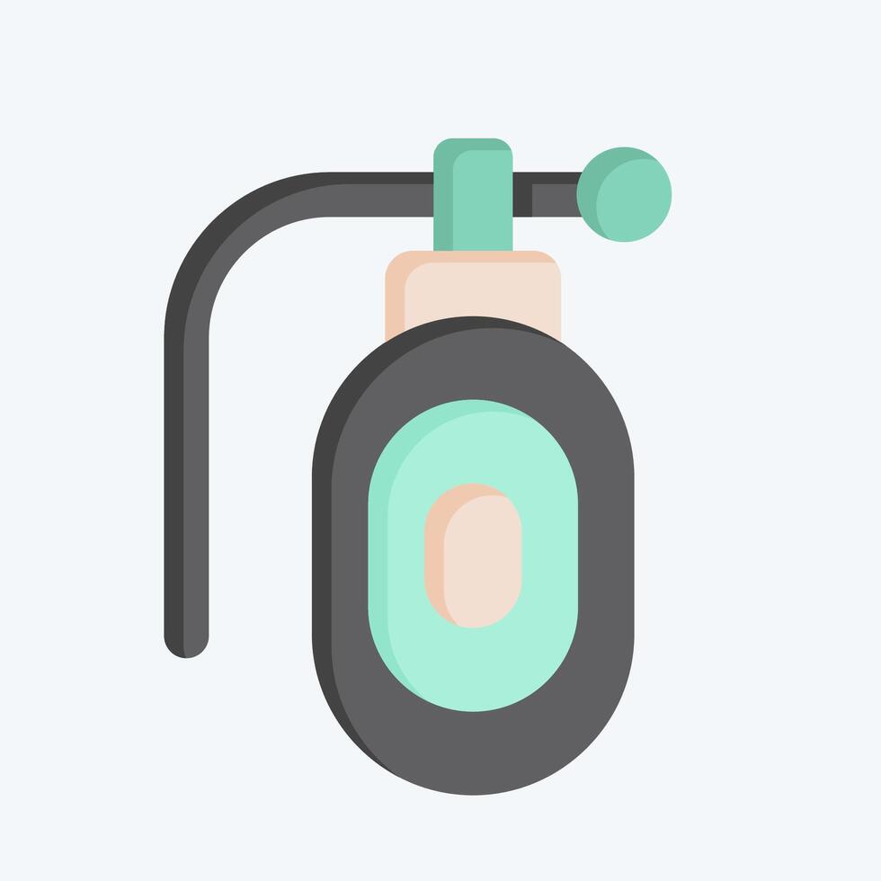 Icon Grenade. related to Military And Army symbol. flat style. simple design illustration vector