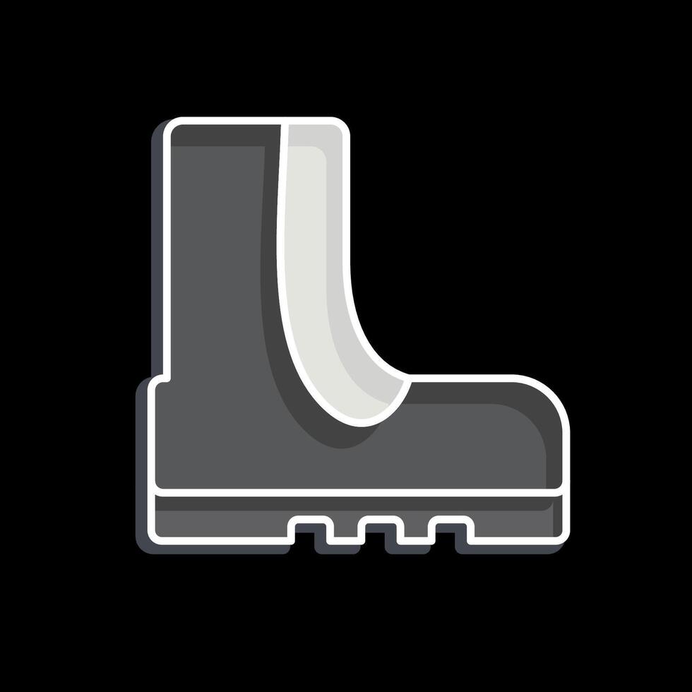 Icon Army Shoe. related to Military And Army symbol. glossy style. simple design illustration vector