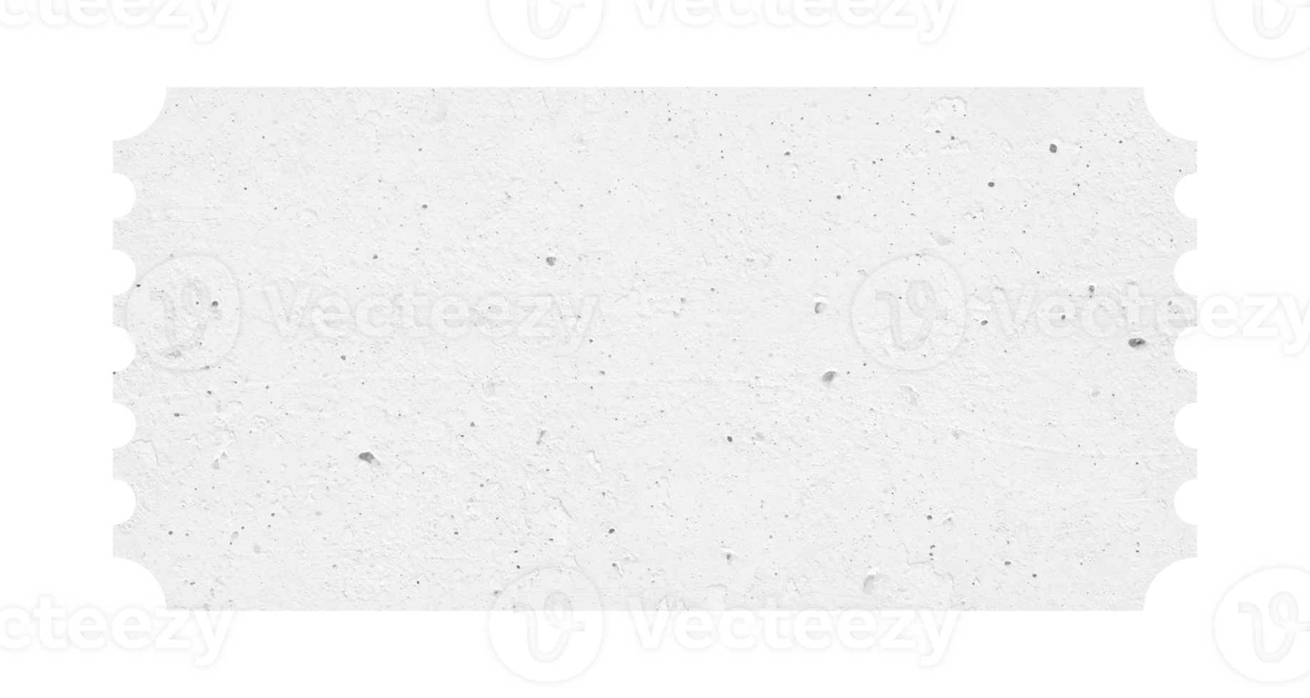 White ticket isolated with paper texture for mockups png
