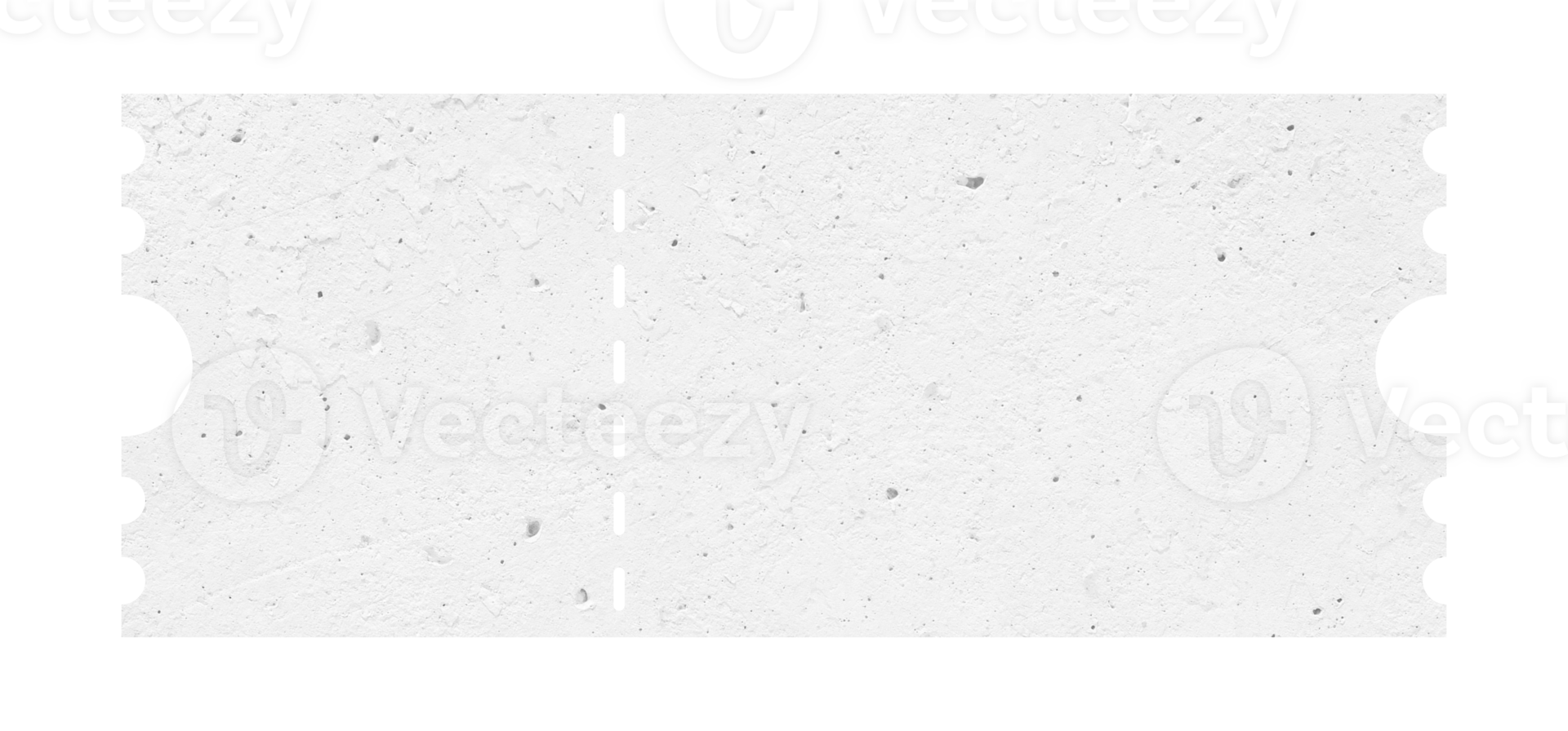 White ticket isolated with paper texture for mockups png