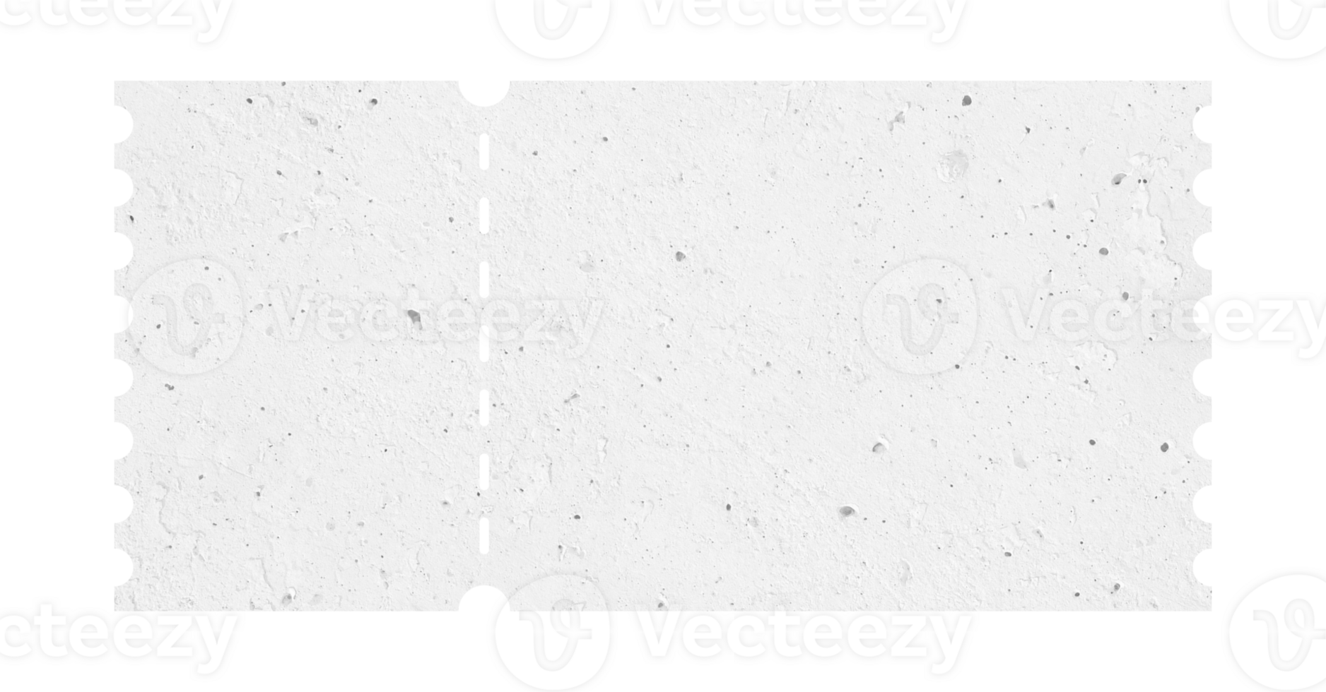 White ticket isolated with paper texture for mockups png